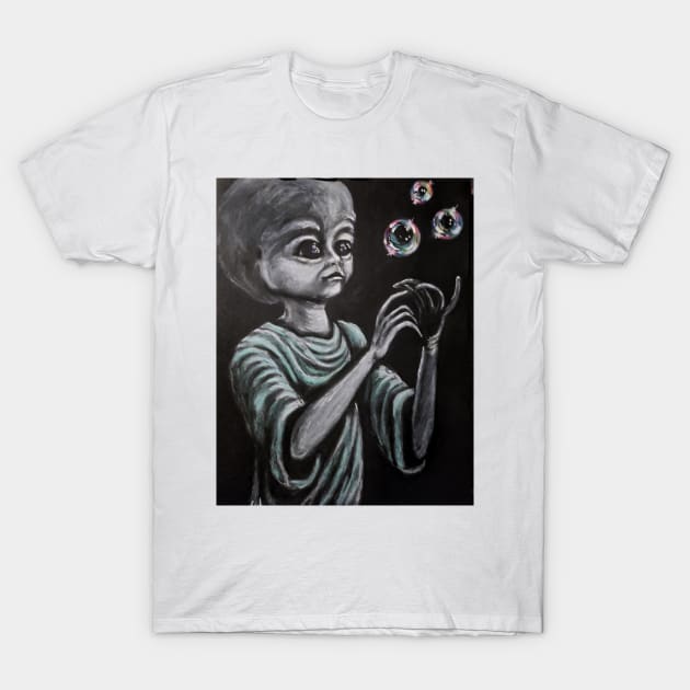 P'nti Boy with Bubbles T-Shirt by SandiaOFC